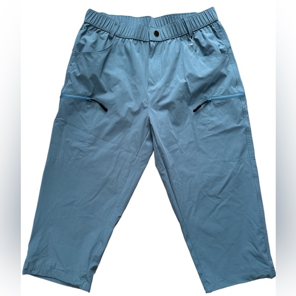 Kuenlun Top‎ Women's Hiking Capri Lightweight Quick Dry Cargo Pants Size Medium - Picture 1 of 9